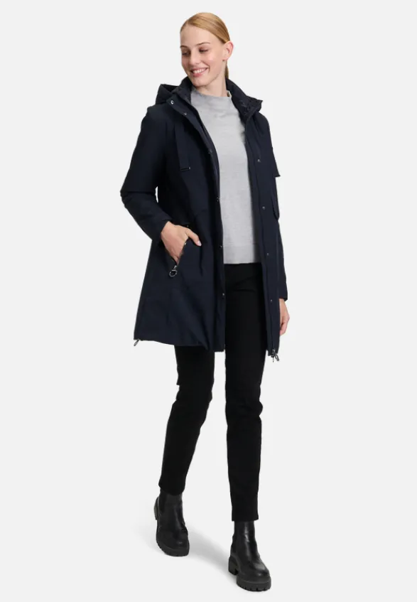 Betty Barclay Mäntel*Outdoorjacke mit abnehmbarer Kapuze Dunkelblau
