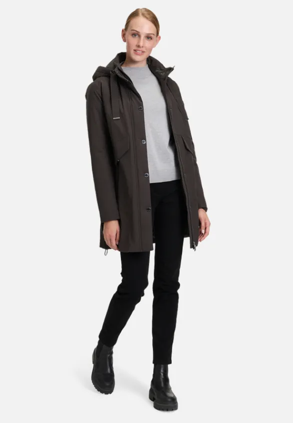 Betty Barclay Mäntel*Outdoorjacke mit abnehmbarer Kapuze Dunkelgrün