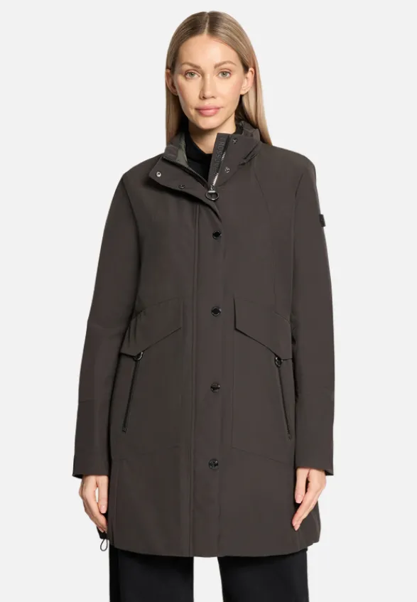 Betty Barclay Mäntel*Outdoorjacke mit abnehmbarer Kapuze Dunkelgrün