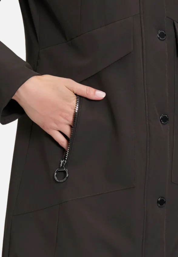 Betty Barclay Mäntel*Outdoorjacke mit abnehmbarer Kapuze Dunkelgrün