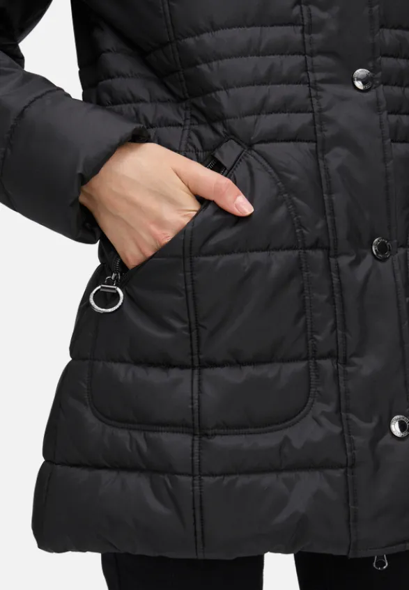 Betty Barclay Jacken*Outdoorjacke mit abnehmbarer Kapuze Schwarz