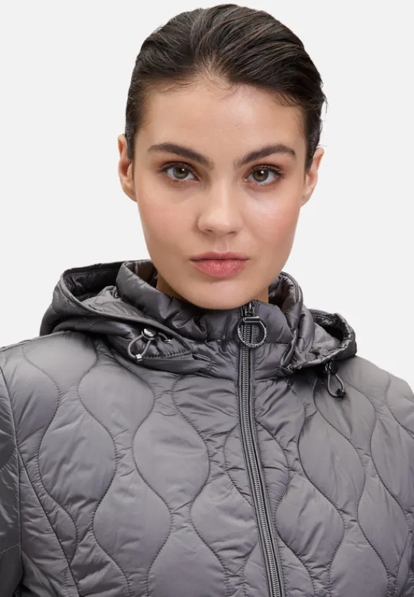 Betty Barclay Jacken*Outdoorjacke mit abnehmbarer Kapuze Dunkel Grau