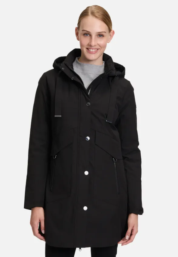 Betty Barclay Mäntel*Outdoorjacke mit abnehmbarer Kapuze Schwarz