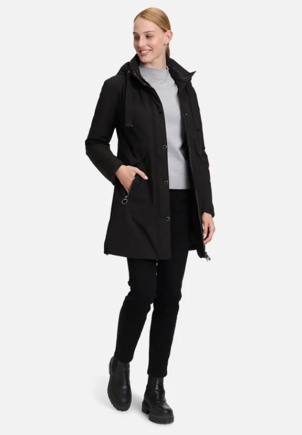 Betty Barclay Mäntel*Outdoorjacke mit abnehmbarer Kapuze Schwarz
