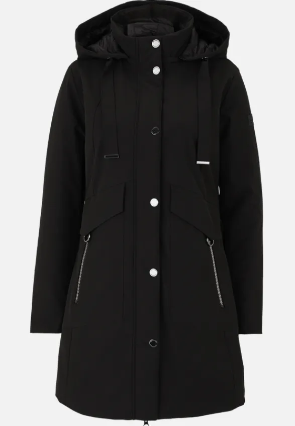 Betty Barclay Mäntel*Outdoorjacke mit abnehmbarer Kapuze Schwarz