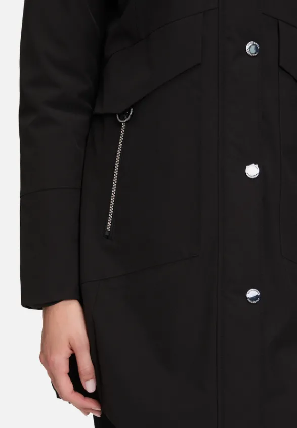 Betty Barclay Mäntel*Outdoorjacke mit abnehmbarer Kapuze Schwarz