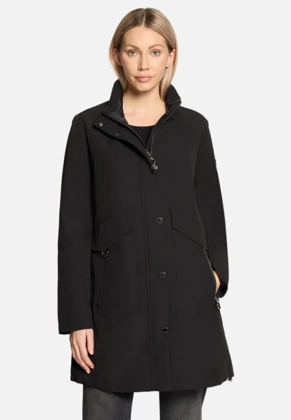 Betty Barclay Mäntel*Outdoorjacke mit abnehmbarer Kapuze Schwarz