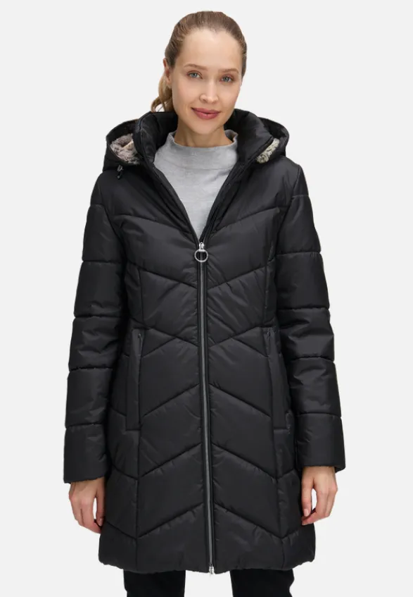 Betty Barclay Mäntel*Outdoorjacke mit abnehmbarer Kapuze Schwarz