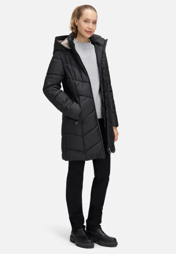 Betty Barclay Mäntel*Outdoorjacke mit abnehmbarer Kapuze Schwarz