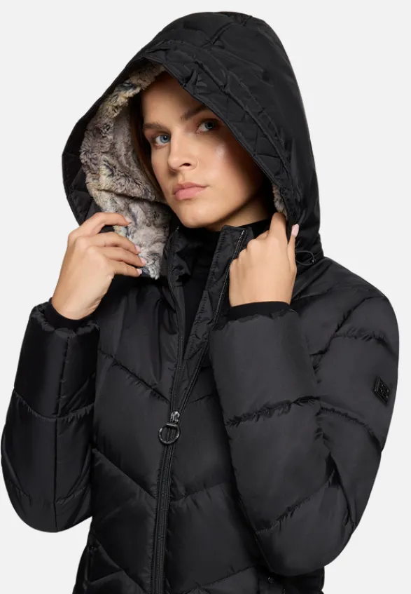 Betty Barclay Mäntel*Outdoorjacke mit abnehmbarer Kapuze Schwarz