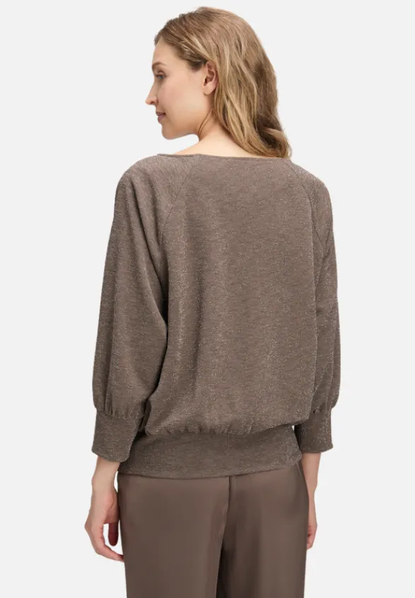 Betty Barclay Shirts*Oversize-Shirt im Glitzer-Look Braun