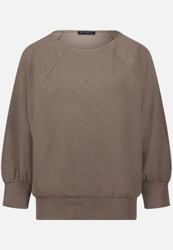 Betty Barclay Shirts*Oversize-Shirt im Glitzer-Look Braun