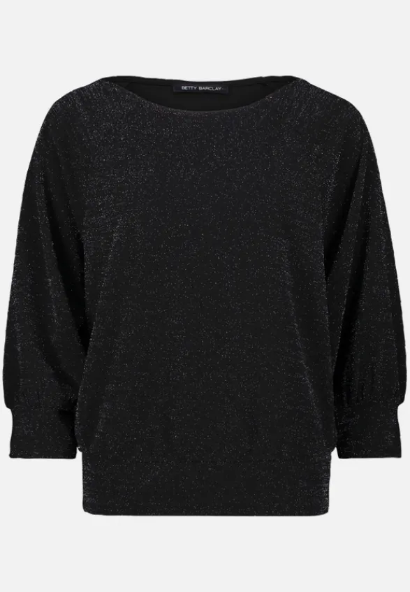Betty Barclay Shirts*Oversize-Shirt im Glitzer-Look Schwarz