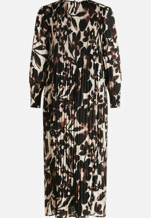 Betty Barclay Kleider*Plisseekleid langarm Beige/Braun
