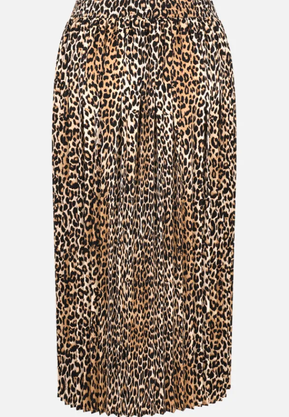 Betty Barclay Röcke*Plisseerock mit Gummizug Beige/Schwarz