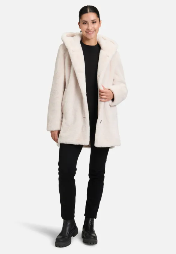 Betty Barclay Mäntel|Jacken*Plüschjacke mit Kapuze beige