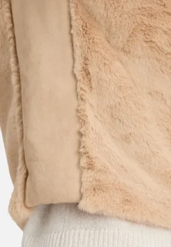 Betty Barclay Westen|Jacken*Plüschweste mit Reißverschluss Beige