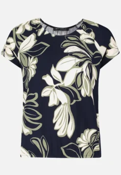 Betty Barclay Shirts*Printshirt mit Gummizug Dark Blue/Green