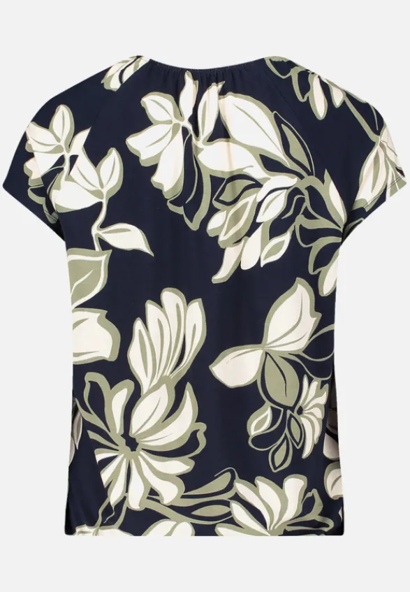 Betty Barclay Shirts*Printshirt mit Gummizug Dark Blue/Green