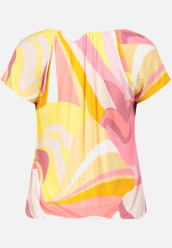 Betty Barclay Shirts*Printshirt mit Gummizug Rosé/Yellow