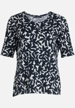 Betty Barclay Shirts*Printshirt mit Rundhalsausschnitt Dunkelblau/Weiß