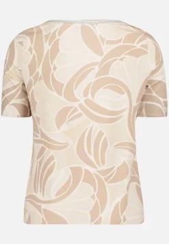 Betty Barclay Shirts*Printshirt mit Schmucksteinen Taupe/Nature