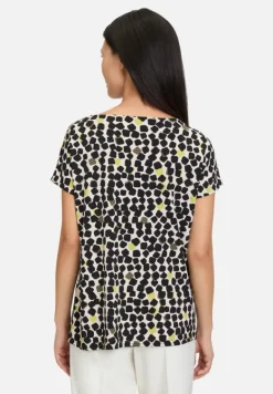 Betty Barclay Shirts*Printshirt mit Wasserfallausschnitt Beige/Schwarz