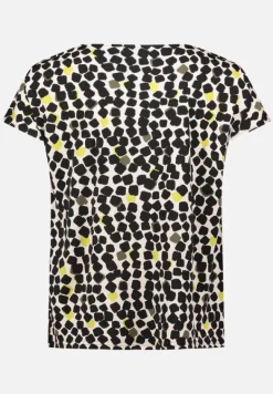 Betty Barclay Shirts*Printshirt mit Wasserfallausschnitt Beige/Schwarz