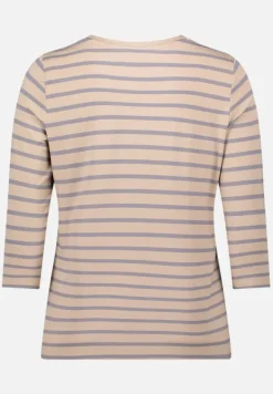 Betty Barclay Shirts*Ringelshirt mit Schmucksteinen Beige/Grau