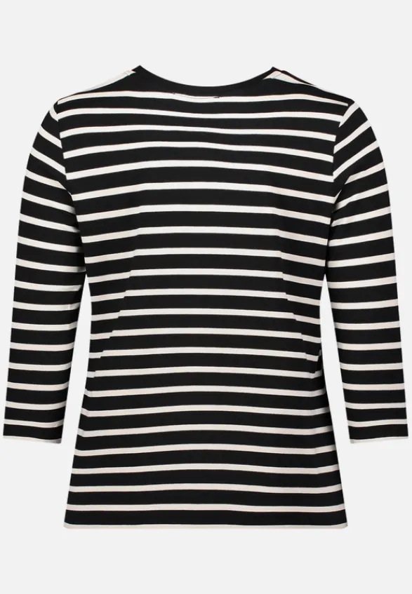 Betty Barclay Shirts*Ringelshirt mit Schmucksteinen Schwarz/Beige