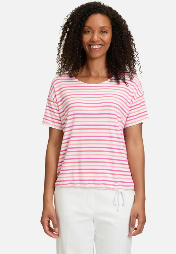 Betty Barclay Shirts*Ringelshirt mit Tunnelzug Red/White