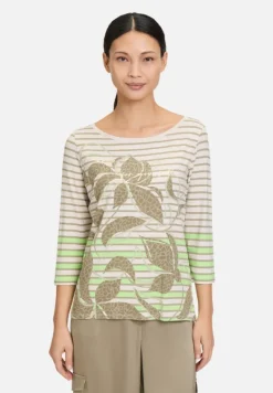Betty Barclay Shirts*Ringelshirt mit U-Boot-Ausschnitt Khaki/Green