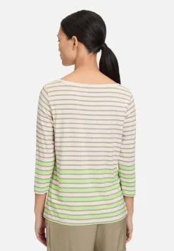 Betty Barclay Shirts*Ringelshirt mit U-Boot-Ausschnitt Khaki/Green