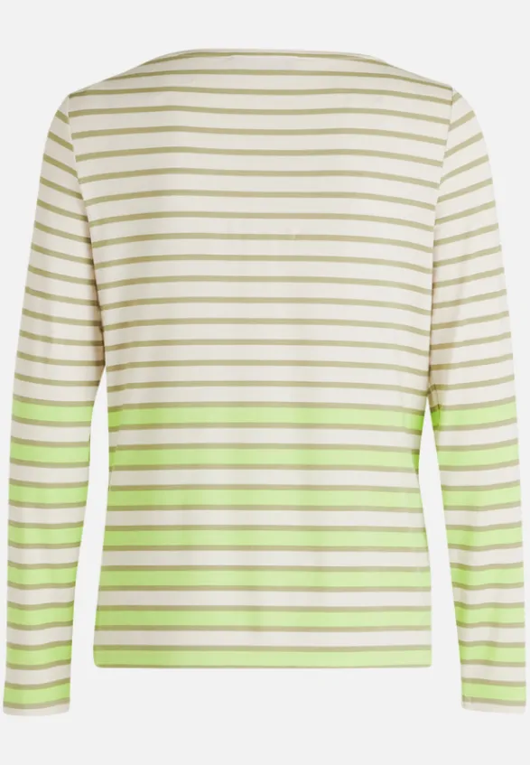 Betty Barclay Shirts*Ringelshirt mit U-Boot-Ausschnitt Khaki/Green