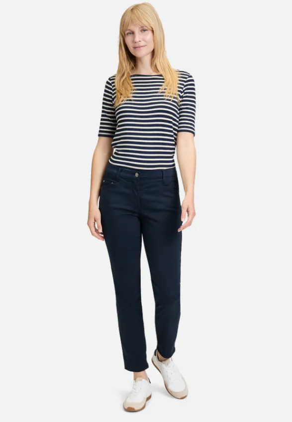 Betty Barclay Shirts*Ringelshirt mit U-Boot-Ausschnitt Dark Blue/Beige
