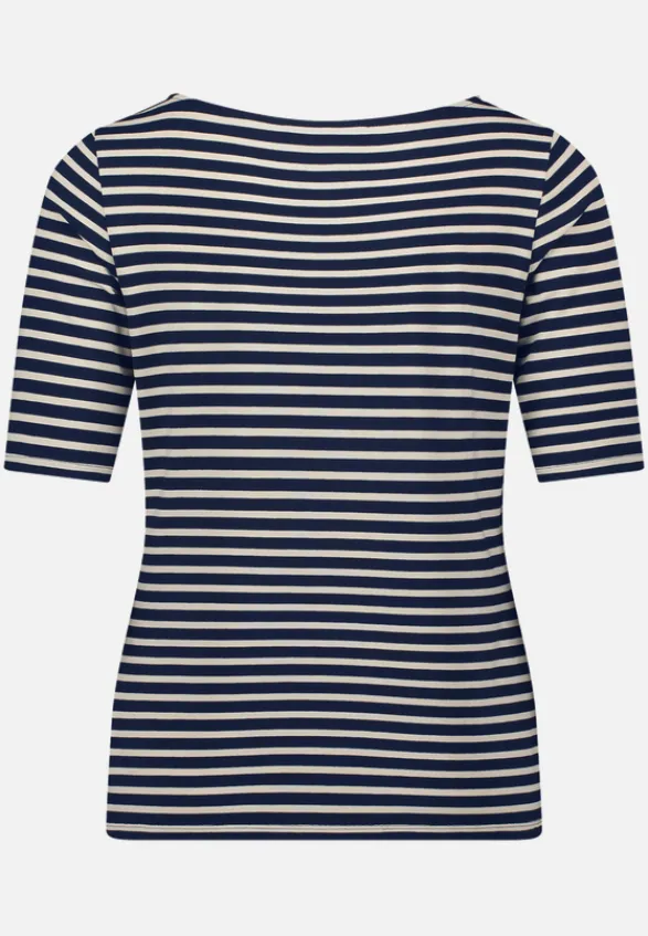Betty Barclay Shirts*Ringelshirt mit U-Boot-Ausschnitt Dark Blue/Beige
