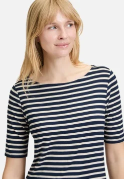 Betty Barclay Shirts*Ringelshirt mit U-Boot-Ausschnitt Dark Blue/Beige