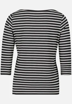 Betty Barclay Shirts*Ringelshirt mit U-Boot-Ausschnitt Schwarz/Beige