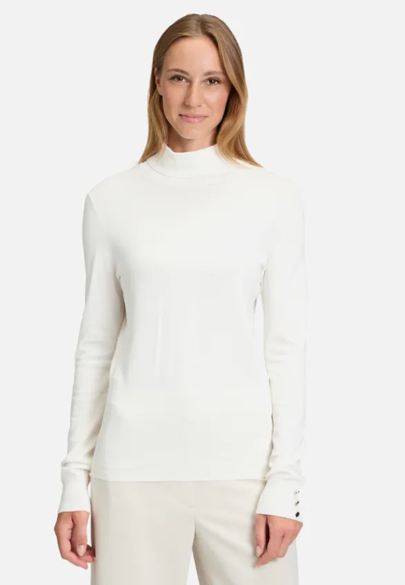 Betty Barclay Basics|Strick*Rollkragenpullover langarm Rohweiß
