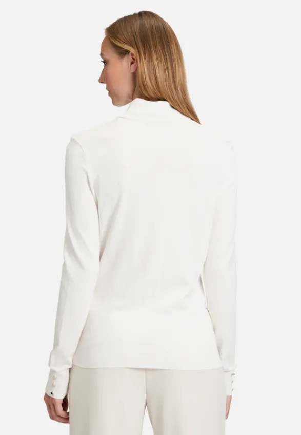 Betty Barclay Basics|Strick*Rollkragenpullover langarm Rohweiß
