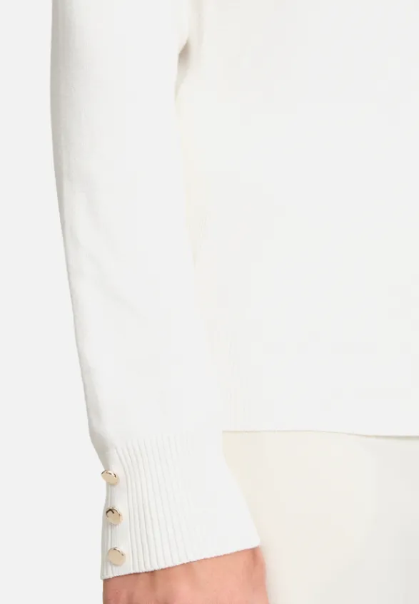 Betty Barclay Basics|Strick*Rollkragenpullover langarm Rohweiß