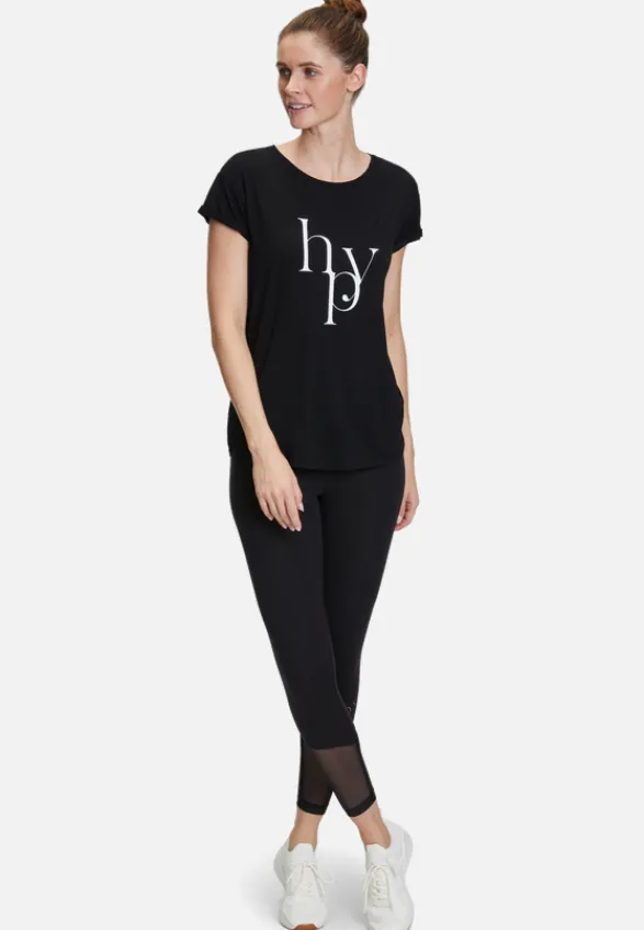 Betty Barclay Shirts*Rundhals-Shirt mit Raffung Schwarz/Weiß