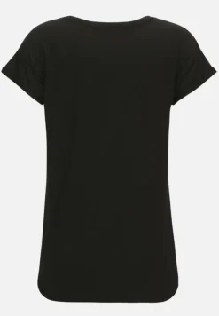 Betty Barclay Shirts*Rundhals-Shirt mit Raffung Schwarz/Weiß