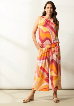 Betty Barclay Shirts*Rundhals-Shirt mit Raffung Rosé/Yellow