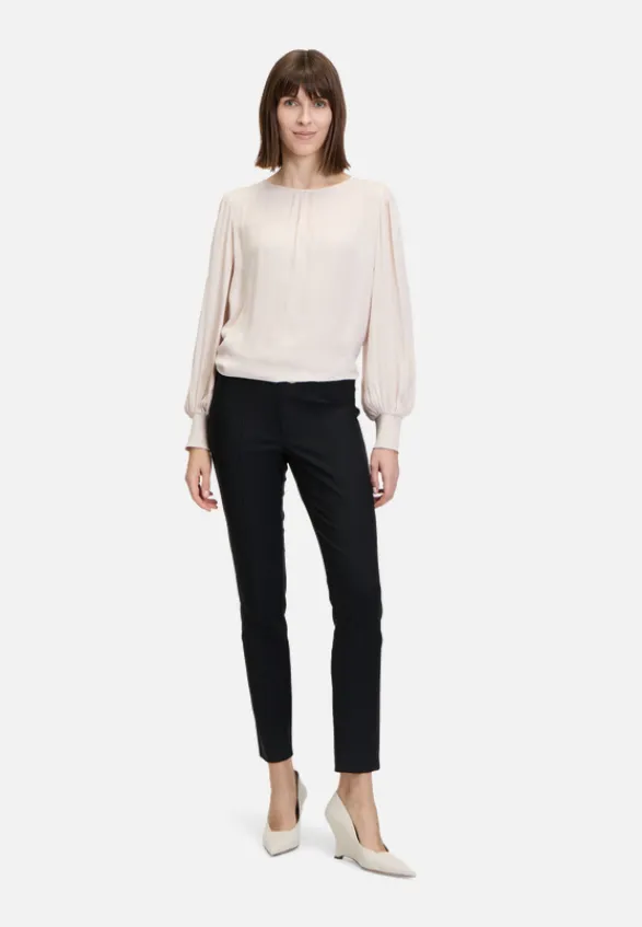 Betty Barclay Festliche Mode|Blusen*Satin-Bluse langarm Grau