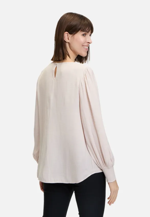 Betty Barclay Festliche Mode|Blusen*Satin-Bluse langarm Grau