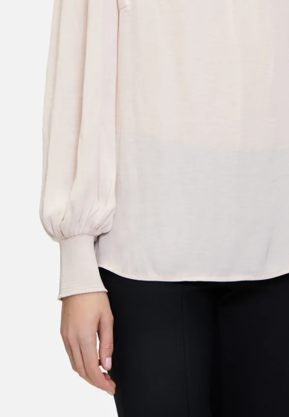 Betty Barclay Festliche Mode|Blusen*Satin-Bluse langarm Grau