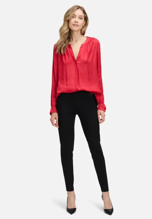 Betty Barclay Business Kleidung|Basics*Satin-Bluse langarm Rot