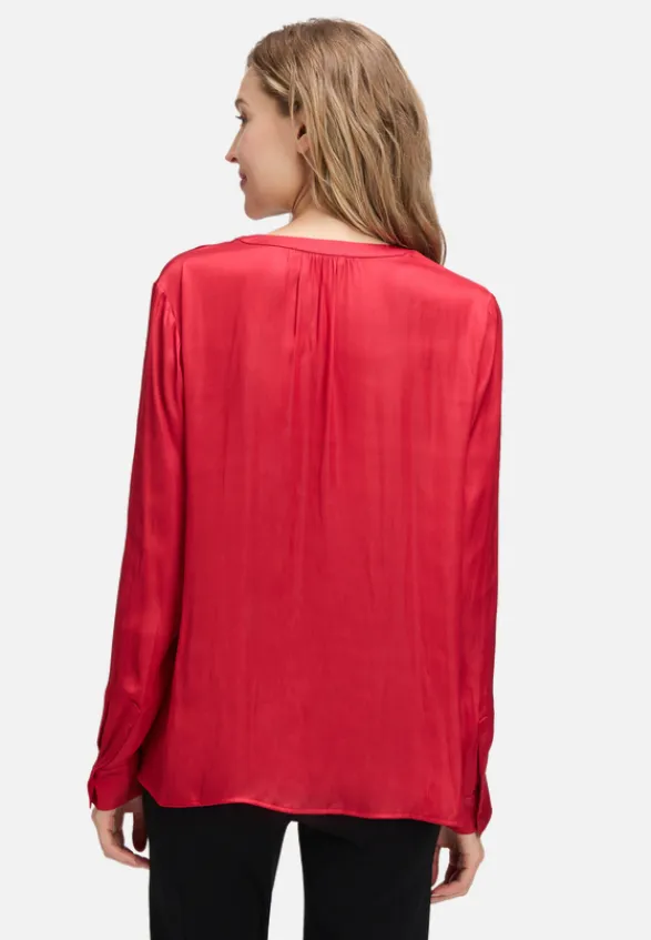 Betty Barclay Business Kleidung|Basics*Satin-Bluse langarm Rot