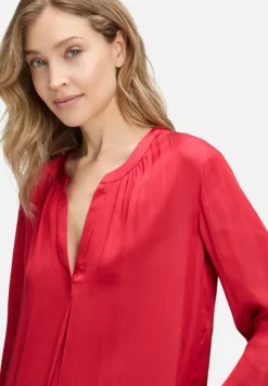 Betty Barclay Business Kleidung|Basics*Satin-Bluse langarm Rot